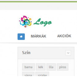 Automatikus márka és akciók kategória főmenüben